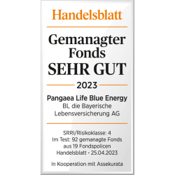 Handelsblatt Pangaea Life Blue Energy 2023
